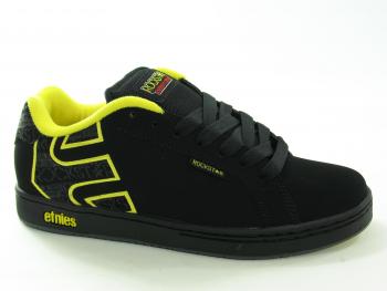 Etnies Rockstar Fader-NC Black-Grey-Yellow Mens Footwear Trainer