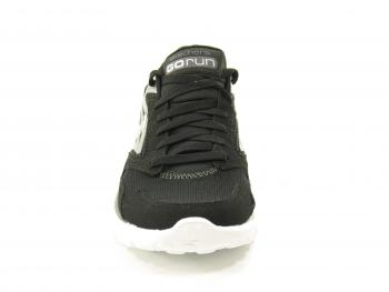 Skechers Go Run Black-Silver Ladies Footwear Trainer